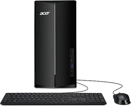 Acer Aspire TC-1780-UA93 Desktop | 13th Gen Intel Core i5-13400 10-Core Processor | 16GB 3200MHz DDR4 | 1TB M.2 2280 PCIe Gen 4 SSD | SD Card Reader | Intel Wi-Fi 6E AX211 | Windows 11 Home,Black