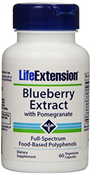 Life Extension Blueberry Extract with Pomegranate, 60 vcaps