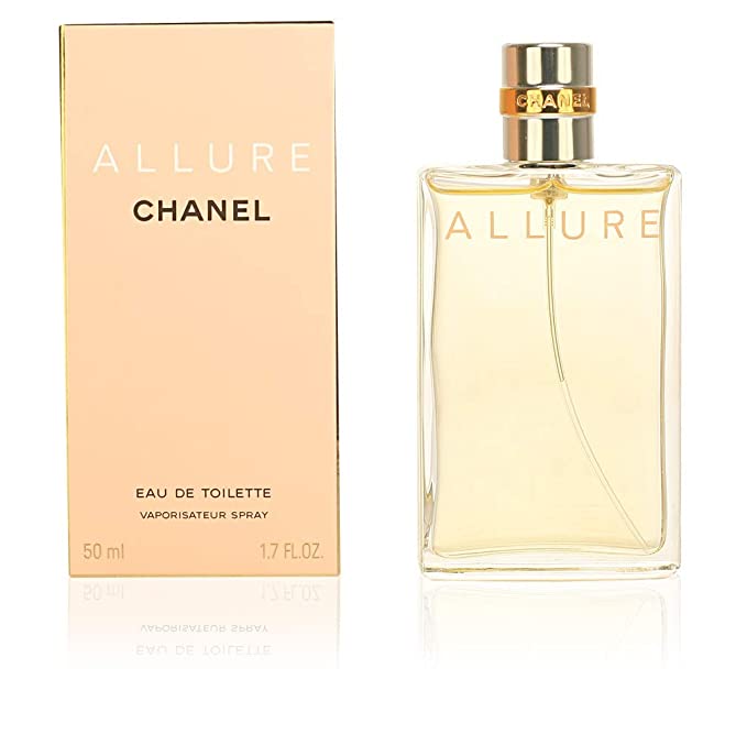 Allure By Chanel, Eau De Toilette Natural Spray, 1.7 Ounce (50 ml)