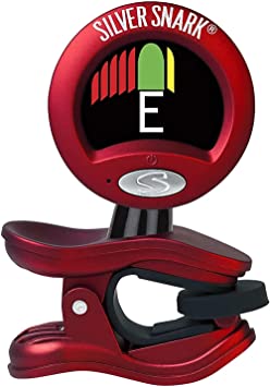 Snark Red Silver Guitar Clip On All Instrument Tuner (SIL-RED)