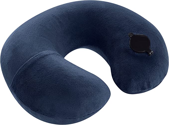 Lewis N. Clark On Air Adjustable and Inflatable Neck Pillow Perfect for Travel