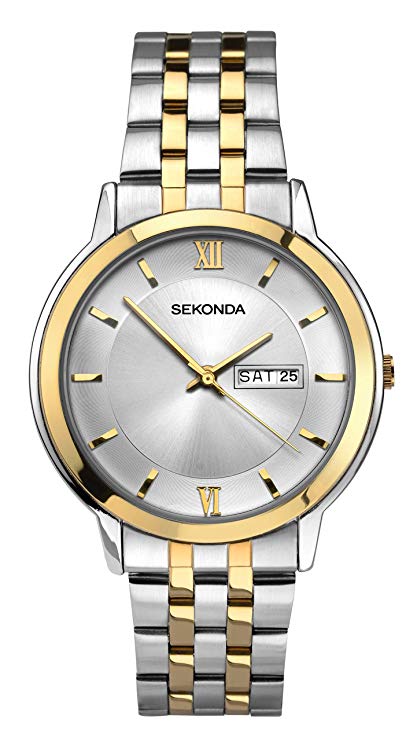 Sekonda Mens Analogue Classic Quartz Watch with Stainless Steel Strap 1488.27