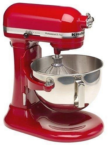 KitchenAid Professional 5 Plus Stand Mixer RKV25G0XER, 5-Quart, Empire Red, (Certified Refurbished)