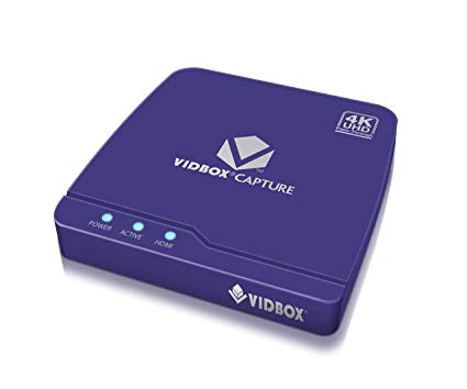 VIDBOX Game Capture GCDK1: 4K 60Fps Pass-Thru, 1080p60 Real-Time RECORD/STREAM, USB 3.0 Uvc Plug-N-Play, Ps4, Xbox, Nintendo