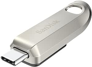 SanDisk 256GB Ultra Luxe USB Type-C Flash Drive - Up to 400MB/s, USB 3.2 Gen 1, Premium Metal Design - SDCZ75-256G-G46