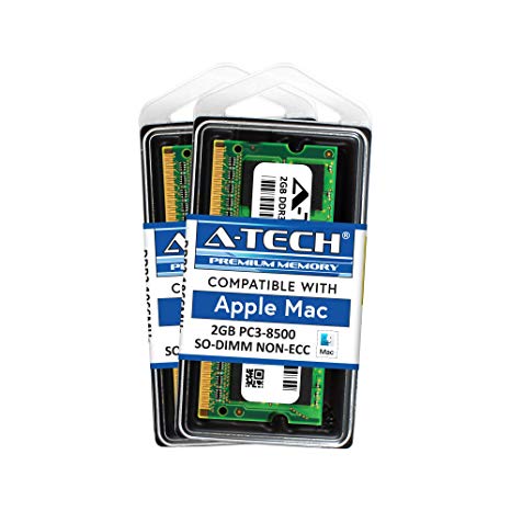 A-Tech for Apple 4GB Kit 2X 2GB PC3-8500 iMac Mac Mini Early 2009 Mid 2009 Late 2009 A1224 A1225 A1283 MB419LL/A MB420LL/A MC015LL/A MC015LL/B MB463LL/A MC238LL/A MC239LL/A MC408LL/A Memory RAM