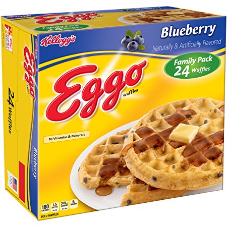 Eggo, Kellogg's Waffles, Blueberry, 29.6 oz (frozen)