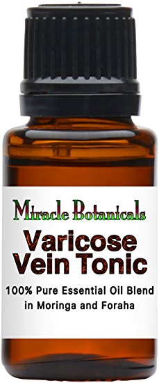 Miracle Botanicals Varicose Vein Tonic - Essential Oil Blend - 100% Pure Therapeutic Grade Essential Oils and Carrier Oils - 15ml