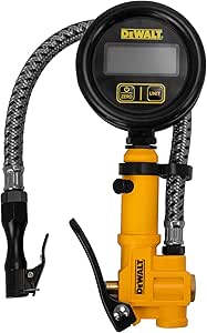 Dewalt DXCM024-0411 2.5 in. Digital Inflator with 12 in. Steel Braided Hose