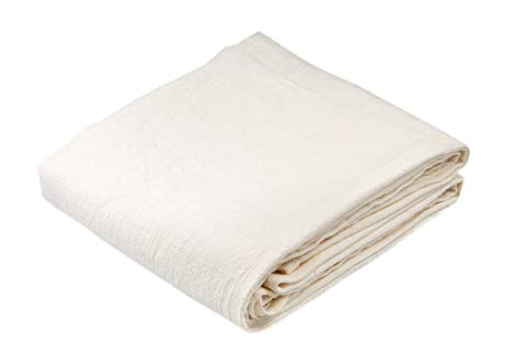 BLESS LINEN Stonewashed Pure Linen Bath Towel, Large, 30 x 58 Inches, White
