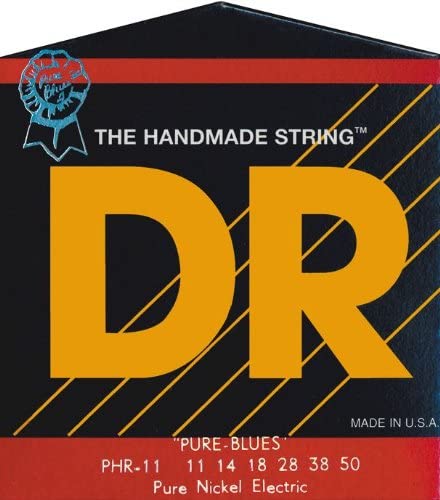 DR Strings Pure Blues Pure Nickel Wrap Round Core 11-50