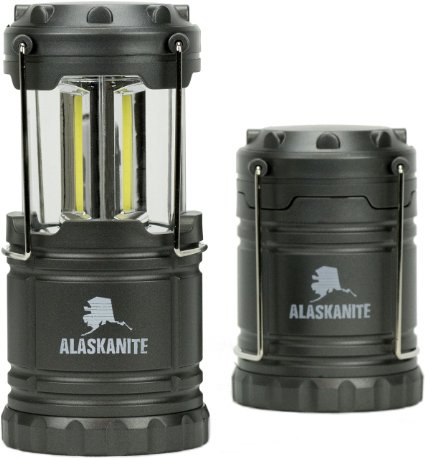 Brightest LED Lantern - Camping Lantern for Hiking, Emergencies, Hurricanes, Outages, Storms - Multi Purpose - Gray - Alaskanite