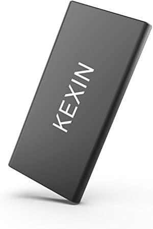 KEXIN 240GB External SSD Read/Write Up to 500MB/s Portable Solid State Drive - USB-C, USB3.1, X1 Pro Black