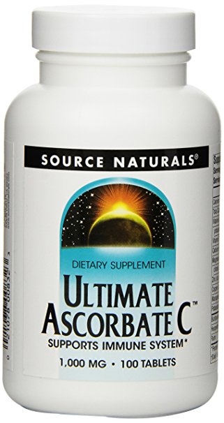 Source Naturals Ultimate Ascorbate C, Supports Immune System, 100 Tablets