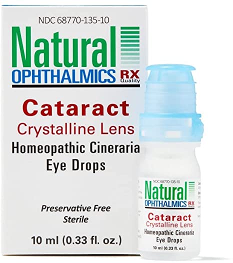Natural Ophthalmics Cataract Crystalline Lens Homeopathic Eye Drops 10 ML