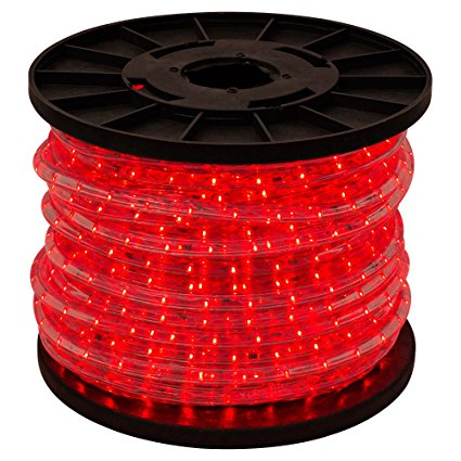 GotHobby 150' Red 2-wire LED Rope Light Home Outdoor Christmas Decorative Party Lighting