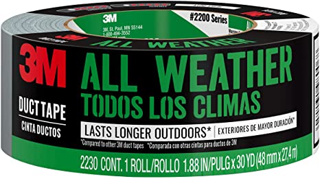 3M All Weather Duct Tape, 1.88 inches by 30 yards, 2230-HD, 1 roll