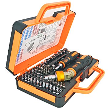 Ratcheting Screwdriver Set Ratchet Socket Set 64 Bits Magnetic