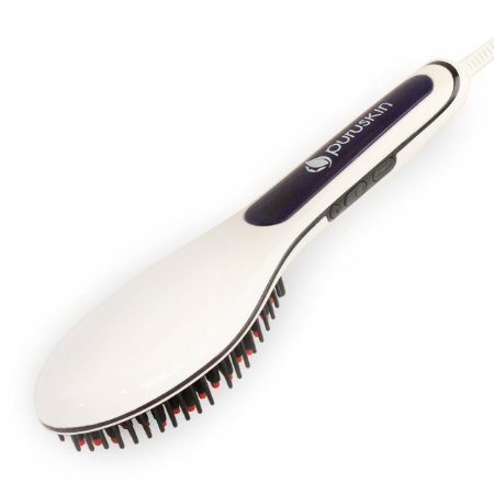 Best Value Hair Straightener Brush for Professional and Easy Straightening, Includes BONUS E-Book, Works Well with Virgin Argan Oil Products, Great For All Hair Types!