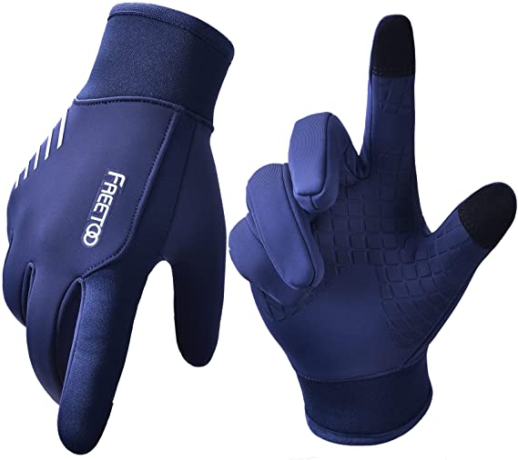 FREETOO Winter Gloves for Men, Waterproof Windproof Cold Weather Gloves, [Excellent Flexibility] Thermal Gloves for Winter