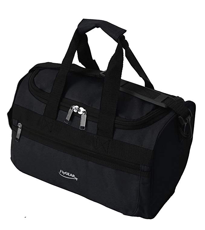 Super Lightweight Ryanair Compliant Second Hand Luggage Cabin Travel Bag Fits 35 x 20 x 20cm (Black)