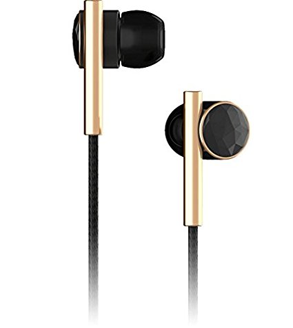 Caeden Linea N°2 In-Ear Headphone, Faceted Carbon & Gold