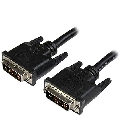 StarTech.com 18in DVI-D Single Link Cable - Male to Male DVI-D Digital Video Monitor Cable - DVI-D M/M - Black 18 inch - 1920x1200 (DVIMM18IN)