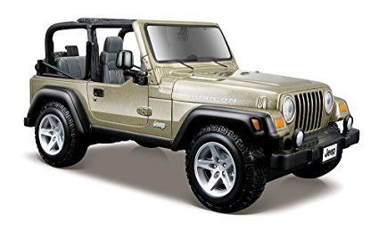 Maisto 1:27 Scale Jeep Wrangler Rubicon Diecast Vehicle (Colors May Vary)