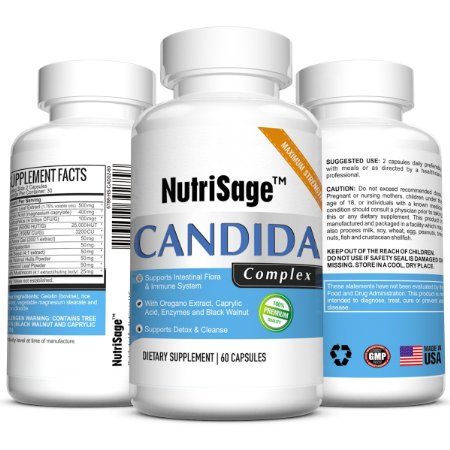 Premium Candida Cleanse - Fights Candida Yeast Infection and Overgrowth -Natural Cleansing Detox Supplement with Antifungal Cleaner Herbs Oregano and Caprylic Acid For Candida Fungus - Order Risk Free