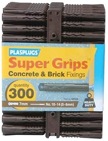 PLASPLUGS PLABP539 Plastic & Nylon Wall Plugs