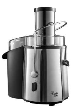 Chef's Star Juc700 Juicer Wide Mouth Fruit and Vegetable Juice Extractor, Stainless Steel