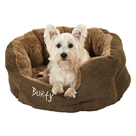 Bunty Polar Dog Bed Soft Washable Fleece Fur Cushion Warm Pet Basket - Large - Made in the UK