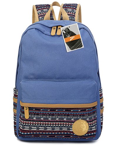 Leaper Casual Lightweight Canvas Laptop Bag Shoulder Bag School Backpack