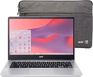 Acer Chromebook 314 Laptop- | Intel Celeron N5100 | 14' Full HD IPS | Intel UHD Graphics | 8GB LPDDR4X | 64GB eMMC | Wi-Fi 6 | DTS Audio | Protective| Chrome OS | CB314-3H-C41F