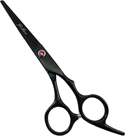 Professional Hair Cuting Shears,6 Inch Hair Cutting Scissors Sharp Razor Edge Hairdressing Scissors Salon Hair Scissors For Barber/Home Use Japan 440c Stainless Steel (black)
