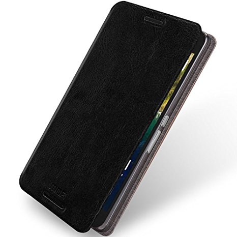 Nexus 6p Case, Suensan Folio Leather Thin Flip Case for Google Nexus 6p (Flip Black)