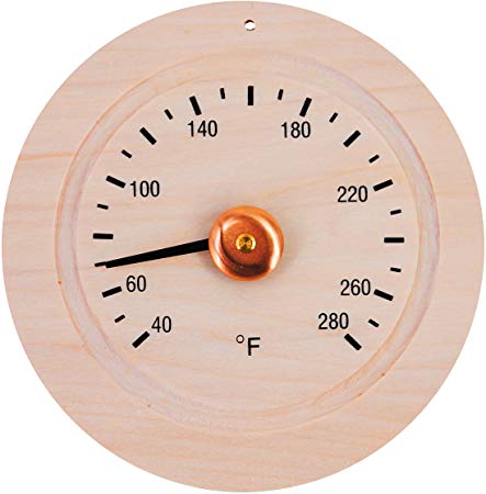 ALEKO WJ02 Fahrenheit Thermometer for Sauna Handcrafted from Finnish Pine