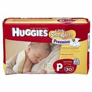 Huggies Supreme Little Snugglers, Preemies, 60 (2 PACKS of 30)