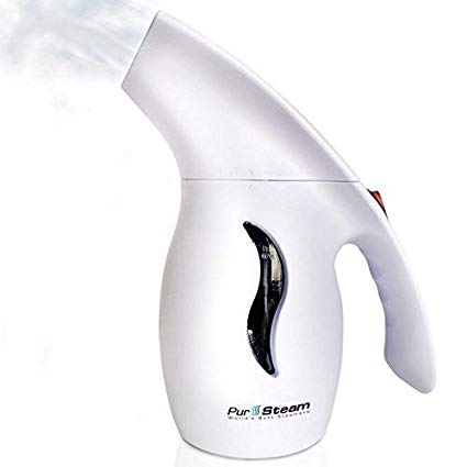 PurSteam Elite Powerful 7-1 Clothes/Garment/Fabric Steamer. Remove Wrinkles/Steam/Soften/Clean/Sanitize/Sterilize and Defrost with UltraFast-Heat Aluminum Heating Element. Perfect for Home and Travel