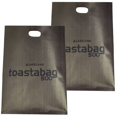 Lakeland Reusable Toastabags - Makes Toasted Sandwiches in a Toaster, Pack of 2