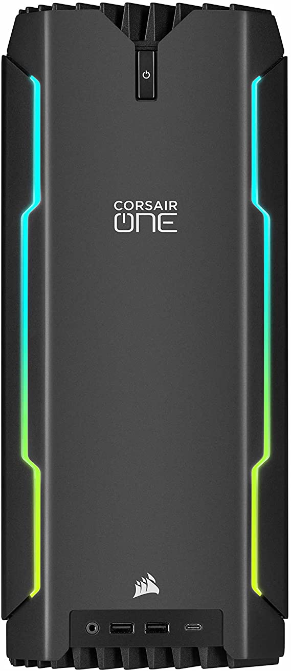 Corsair ONE i300 Compact Gaming PC (Intel Core i9-12900K CPU, NVIDIA GeForce RTX 3080 Graphics, 32GB Corsair Vengeance DDR5 Memory, Thunderbolt 4, Windows 11 Pro) Black