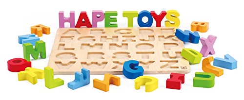 Hape - Alphabet Wooden Stand Up Puzzle