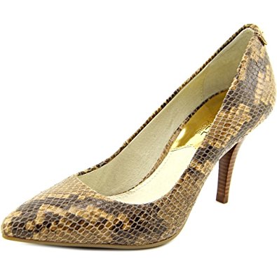 Michael Kors Women's MK Flex Mid Leather Heel Pumps