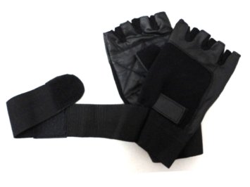 Leather Weightlifting Gym Exercise Fitness Gloves New