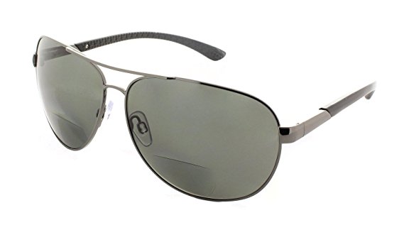 Polarized Aviator Bifocal Sunglasses Sun Reader for Men and Women