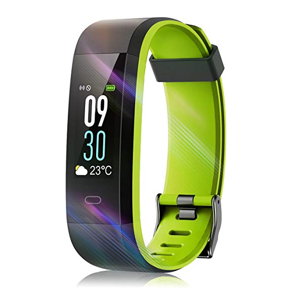 MRS LONG Fitness Tracker Color Screen Activity Tracker with Heart Rate Monitor Bluetooth IP68 Waterproof Smart Wristbands Bracelet with Sleep Step Counter Fitness Watch for Women Men and Kids