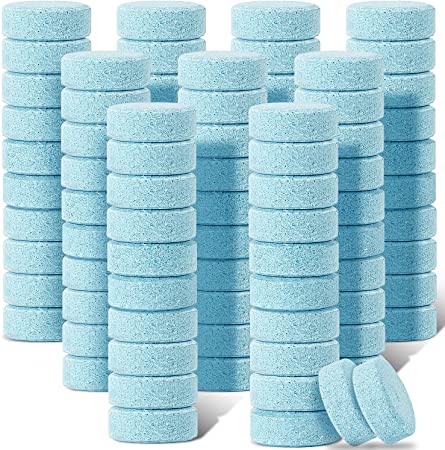 Boao 100 Pieces Car Windshield Glass Concentrated Washer Tablets Solid Car Effervescent Tablets Glass Solid Wiper Cleaning Tablets for Car Kitchen Window