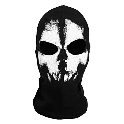 Hi-crazystore Scary Mask Halloween Costumes Call of Dudy Ghost Skull Mask Balaclava Ski Protective Full Face Mask