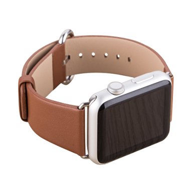 Apple Watch Band, Apple Watch Series 2 Bands, Boonix Top-Grain Genuine Leather Loop w/ Metal Clasp for Apple Watch All Models, Sweat-resistant Pre-assembled Easy Replacement