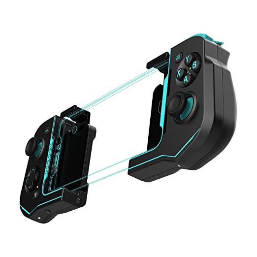 Turtle Beach Atom Mobile Game Controller with Bluetooth for Cloud Gaming on Android Mobile Devices with Compact Shape, Console Style Controls, Low Latency Bluetooth - Black/Teal